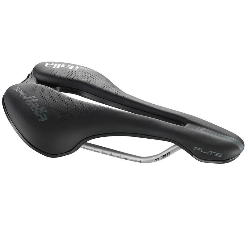 Uusi Malli Satula SELLE ITALIA FLITE BOOST SUPERFLOW S Ti316-teline Musta