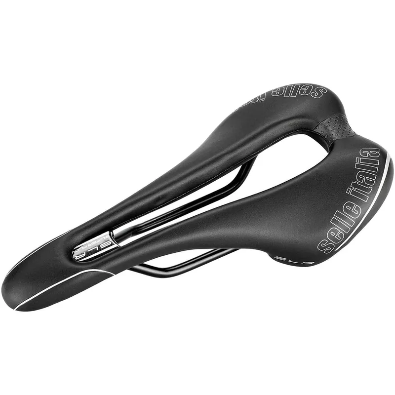 Tukkuhinta SELLE ITALIA SLR TM SUPERFLOW S -satula mangaanikiskoilla Musta