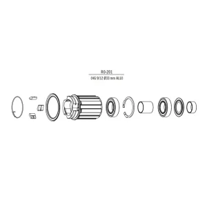 FULCRUM Shimano 10/11-vaihteinen alumiini-vapaapyörärunko R0-201 Uutuus