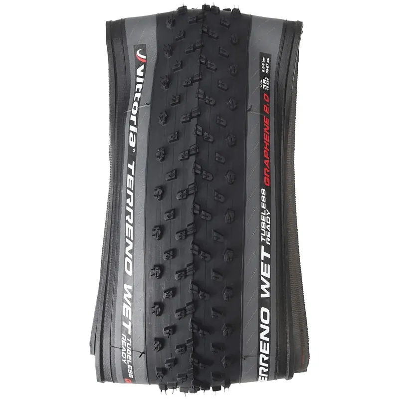 VITTORIA TERRENO WET GRAVEL ENDURANCE Graphene G2.0 700x40c Tubeless Ready Harmaa Rengas Flash-Tarjous