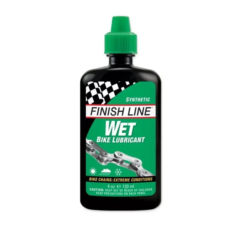 Ajankohtainen Ketjuöljy FINISH LINE WET LUBE - Äärimmäisiin olosuhteisiin (120ml)