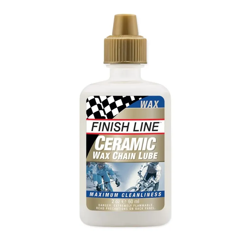 FINISH LINE CERAMIC WAX LUBE Keraaminen Ketjuvoiteluaine Pullossa - Kaikki Olosuhteet (60 ml) Uusi Malli