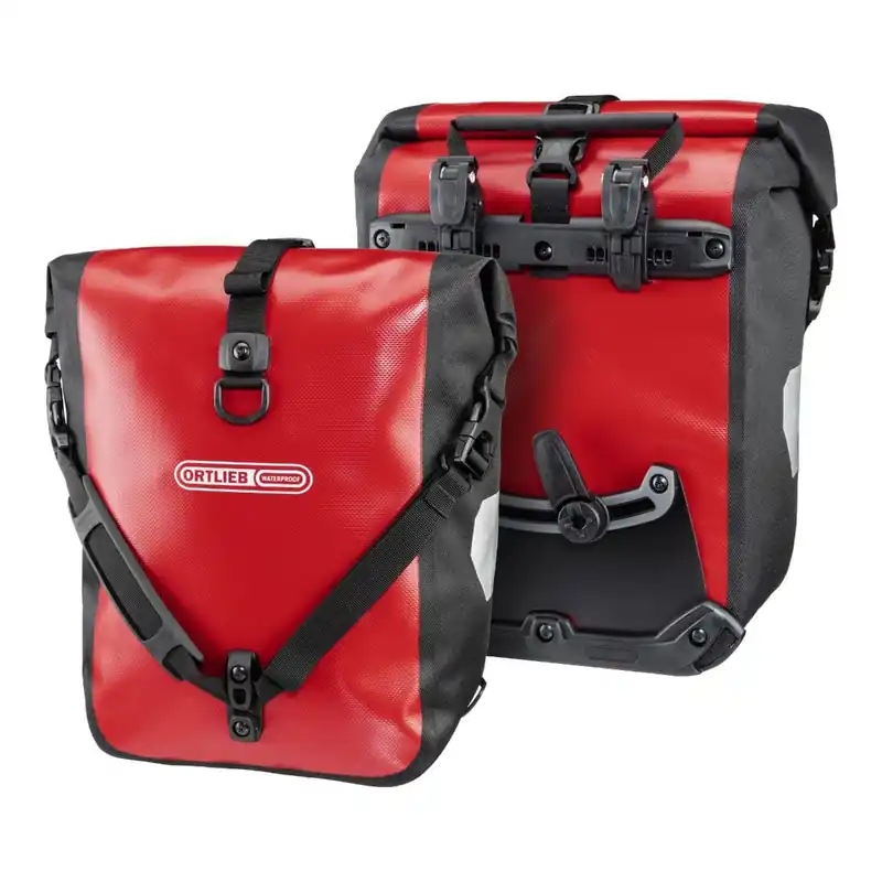 ORTLIEB SPORT ROLLER 25 L Punainen tavarankuljetuslaukkupari Osta Tänään