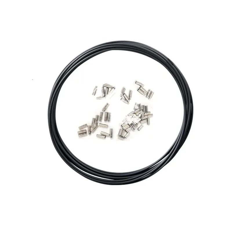 Tukkuhinta SHIMANO-vaihtajan suojaputki musta päätyholkkeilla (8 m n rulla)