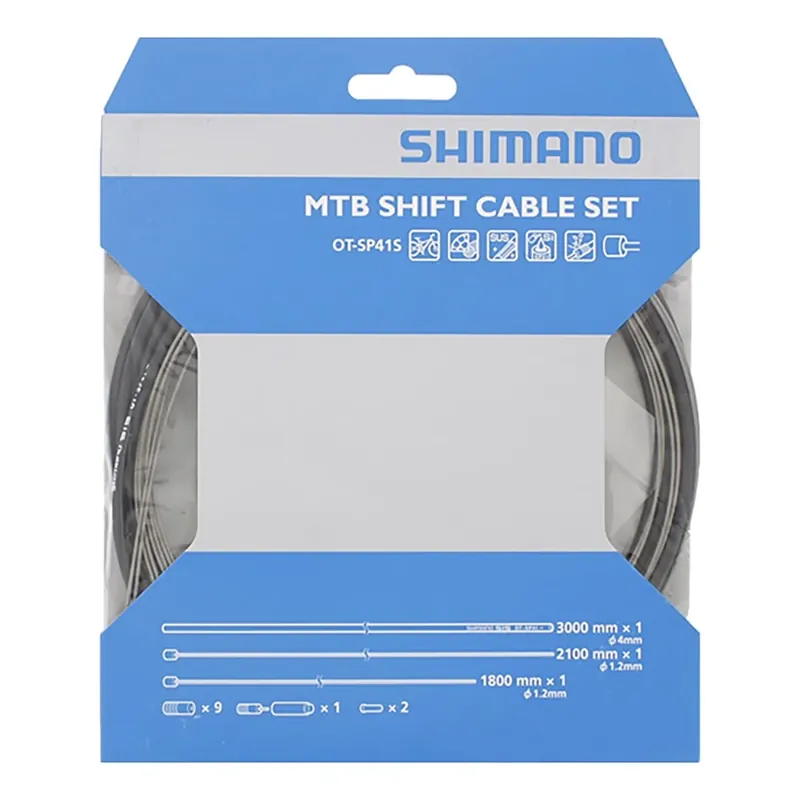 SHIMANO MTB Inox -vaihteensiirtimen kaapeli- ja suojapuutkitti Alkuperäinen