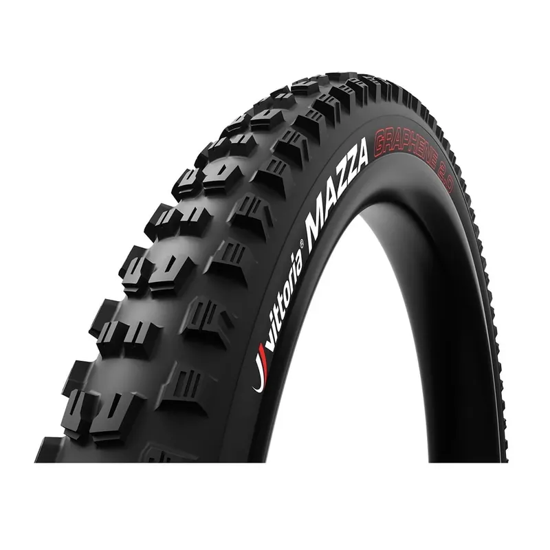 Loppuunmyynti VITTORIA MAZZA ENDURO 29x2.60 2-Ply 4C Graphene 2.0 Tubeless Ready Souple musta rengas