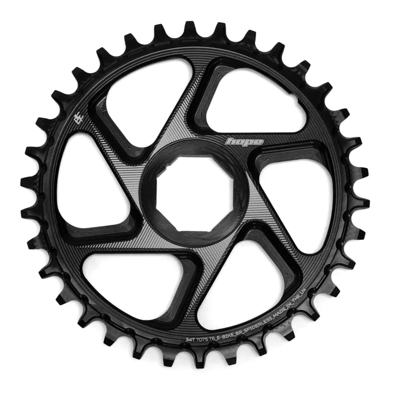 Yksiketjupyörä HOPE R22 9/10/11/12V Direct Mount E-Bike BROSE Musta Uusi Malli