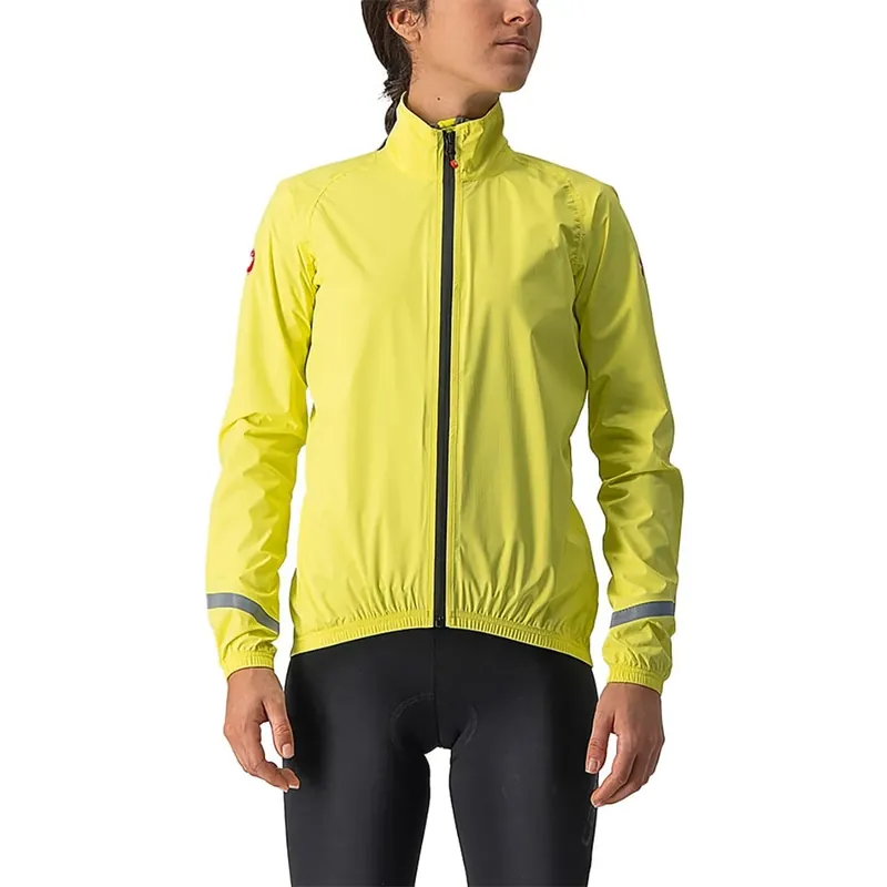 Aito CASTELLI EMERGENCY 2 RAIN -naistentakki keltainen