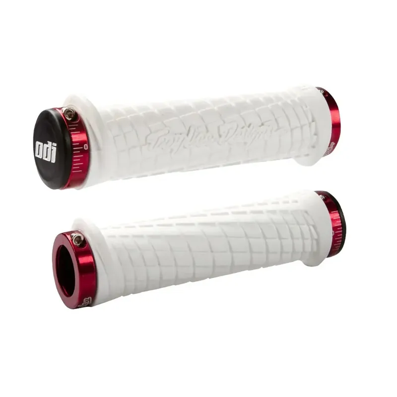 Halpa Kahvat ODI TROY LEE DESIGNS Lock-On 130 mm Valkoinen