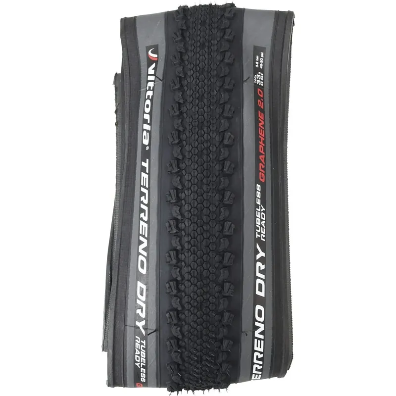 Rengas VITTORIA TERRENO DRY CX ENDURANCE Graphene G2.0 700x33c Tubeless Ready Harmaa Tehdashinta