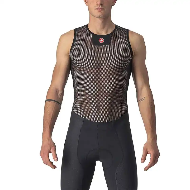 Nopea Toimitus CASTELLI CORE MESH 3 Hihaton Alusvaate Musta