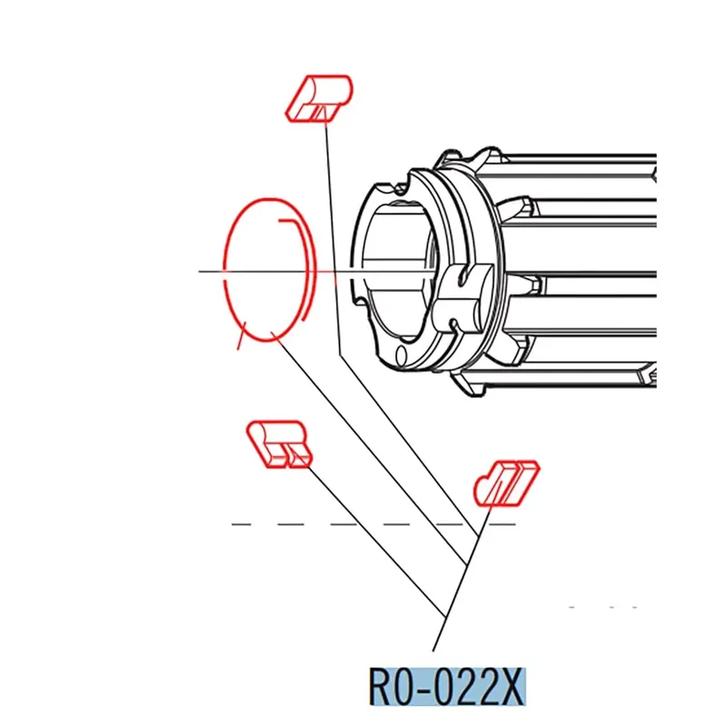 FULCRUM Route Shimano HG -vapaanavan rungon 3 napsainta ja jousikorjaussarja R0-022X Alennettu