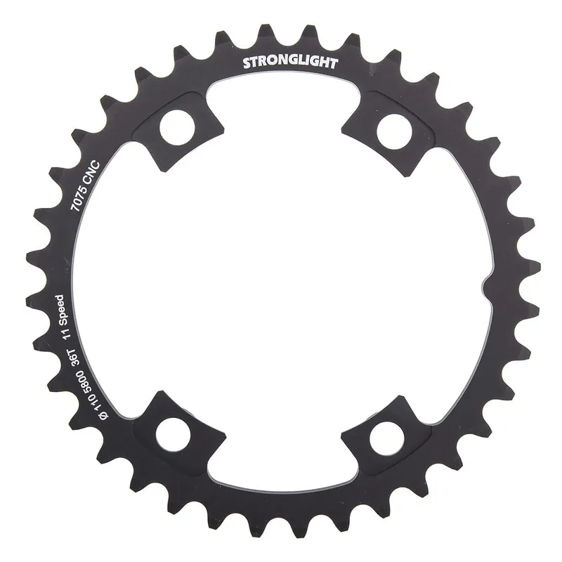 Sertifioitu Sisempi ketjupyörä 11V STRONGLIGHT ALU 7075 Shimano 105 5800 110mm