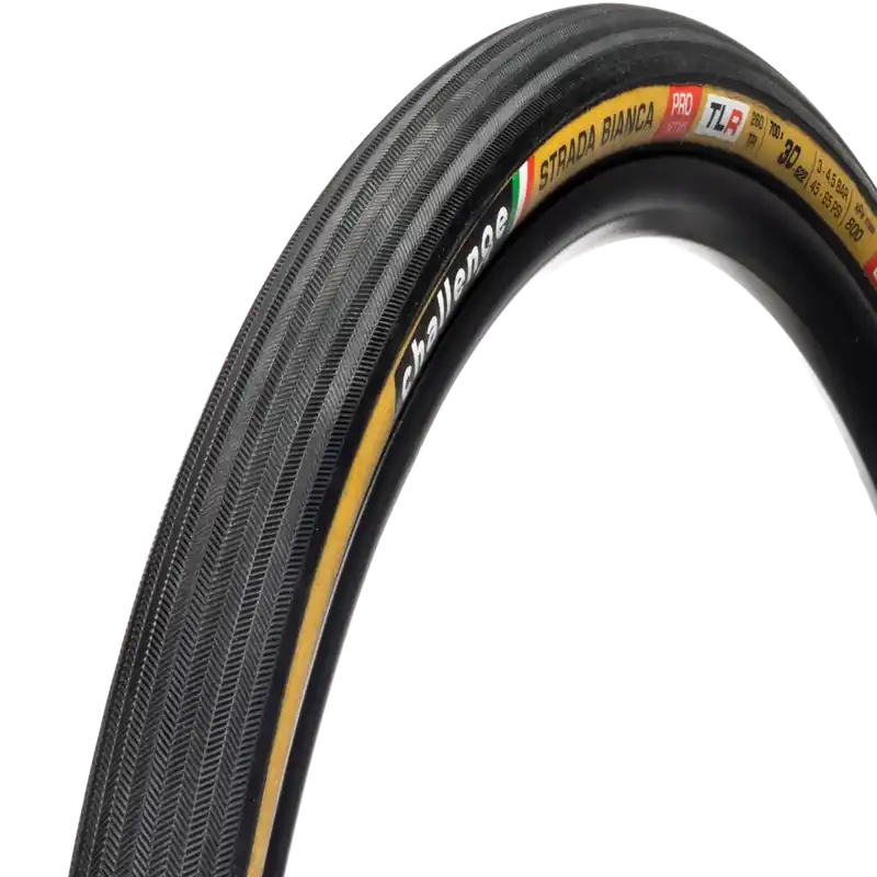 Rengas CHALLENGE STRADA BIANCA 700x30c Tubeless Ready Beige Uusi Kokoelma