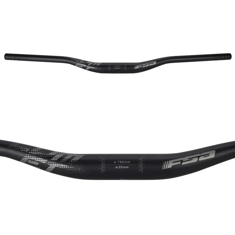 Alkuperäinen FSA COMET Alumiini Ohjaustanko Rise 25mm 35/760mm Musta