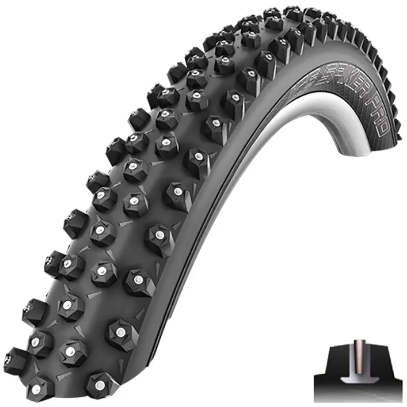 Rengas SCHWALBE ICE SPIKER PRO 27.5x2.25 DD RACEGUARD Tubeless Ready Souple Musta Tehdashinta