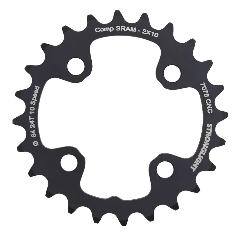 STRONGLIGHT ALU 7075 10V -sisempi ketjupyörä kaksinkertainen 4-reikäinen 64mm Vain Rajoitetun Ajan
