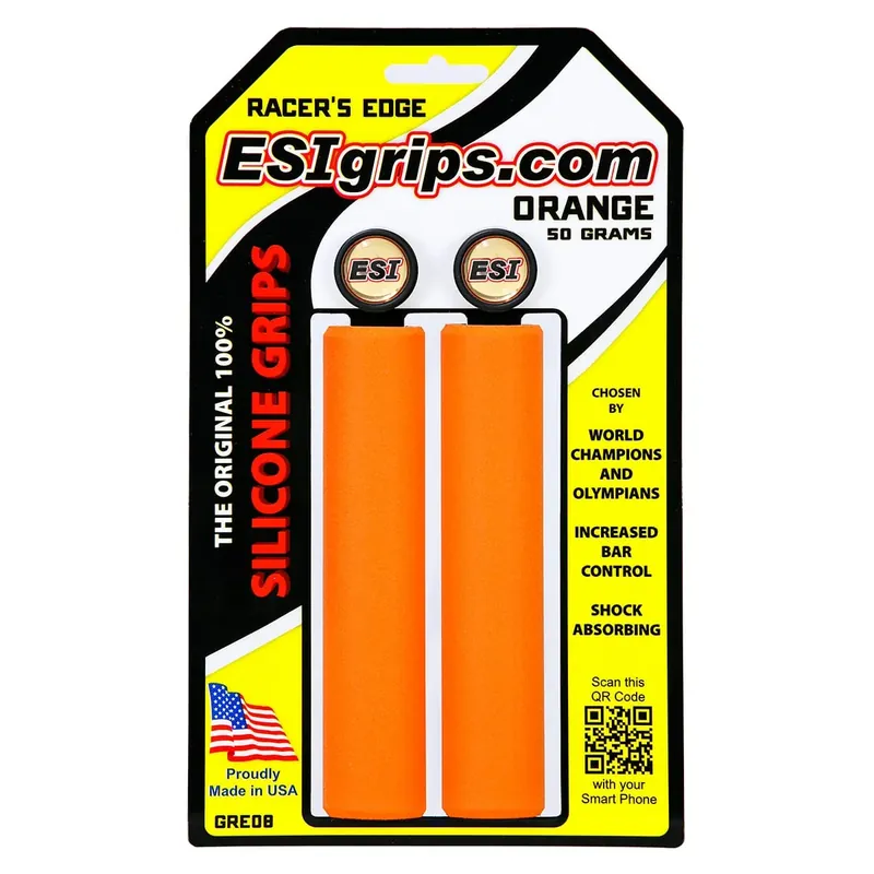 Vain Tänään Grips ESI RACER‘S EDGE 130 mm Orange