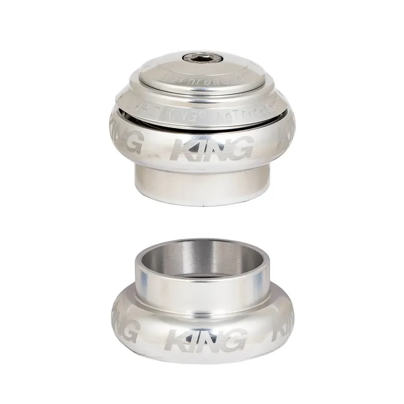 Superhinta Ulkoinen Ohjainlaakeri CHRIS KING NOTHREADSET 1"1/8-1"1/4 EC34/EC44 Hopea