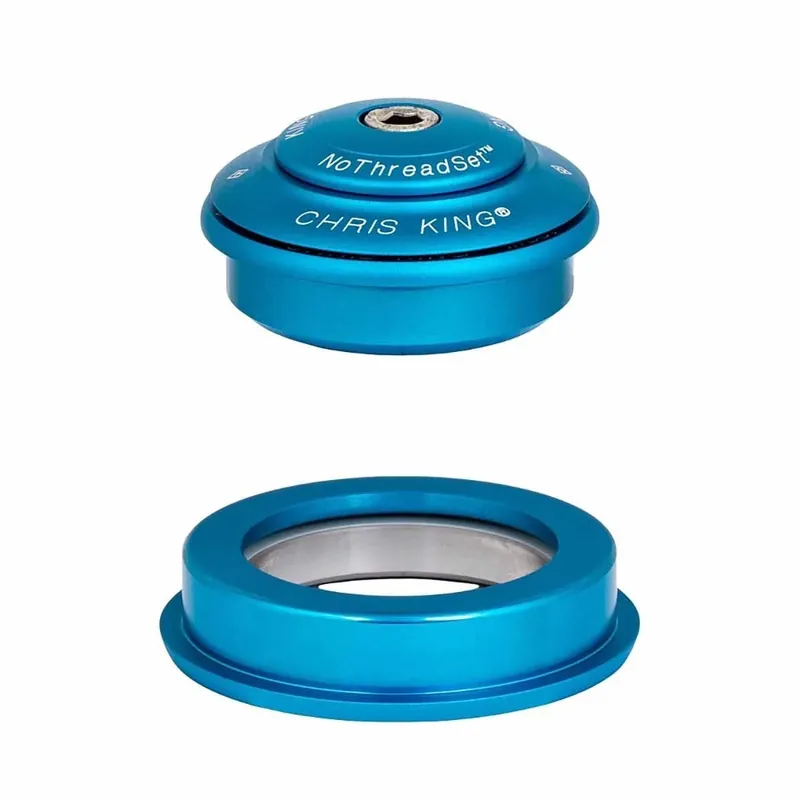 Puoliintegroitu Ohjainlaakerisarja CHRIS KING INSET 2 1"1/8-1.5" ZS44/ZS56 Turkoosi Turvallinen Maksu