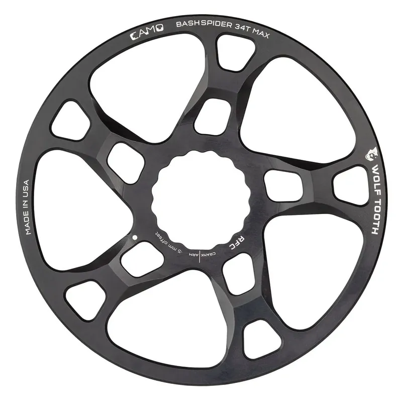 Edullinen Bash Guard WOLF TOOTH CAMO M5 Raceface Cinch Boost Offset -5mm