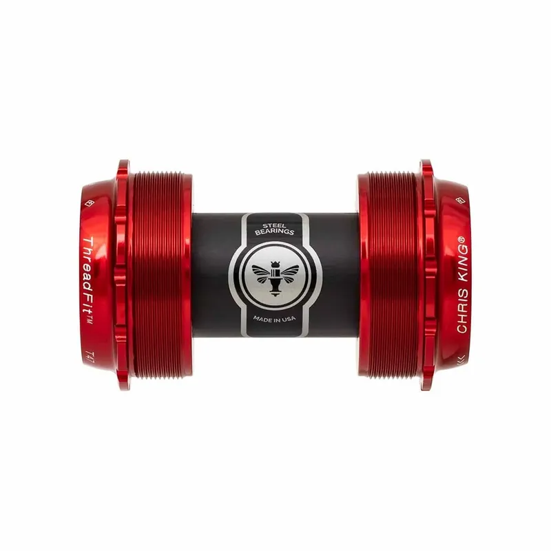Kampiakselin laakerikotelo CHRIS KING ThreadFit T47 24X 68/73mm Punainen Asiakkaiden Suosikki