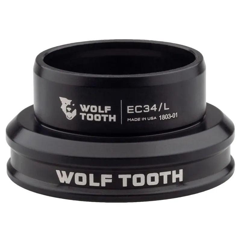 Paras Hinta WOLF TOOTH PREMIUM 1"1/8 EC34 Musta ulkoisen ohjainlaakerin alakuppi