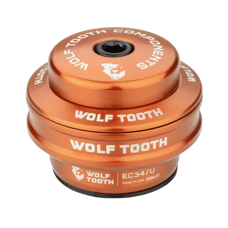 Lähetetään Heti WOLF TOOTH PERFORMANCE 1"1/8 EC34 Stack 16 mm Oranssi yläkuppi ulkoiselle ohjainlaakerille