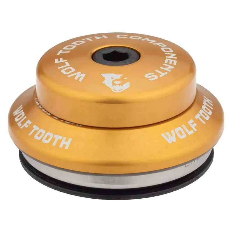 Tilaa Nyt WOLF TOOTH PREMIUM 1"1/8 IS42 Stack 7mm Kulta yläkuppi integroidulle ohjainlaakerille