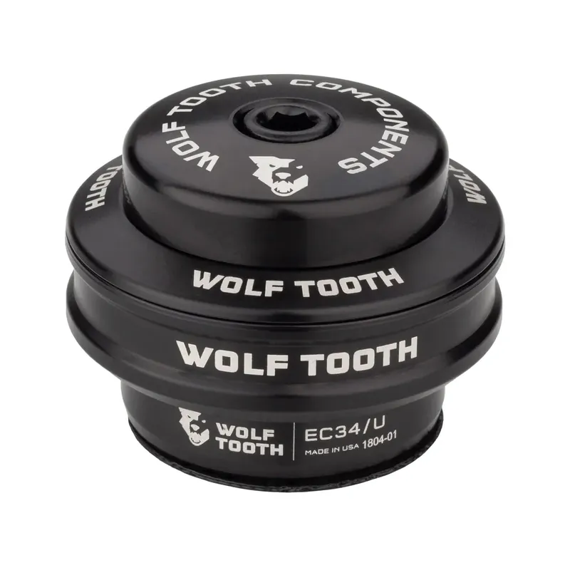 WOLF TOOTH PREMIUM 1"1/8 EC34 Stack 16 mm Musta Ulkoisen Ohjauslaakerin Ylempi Kuppi Erikoistarjous