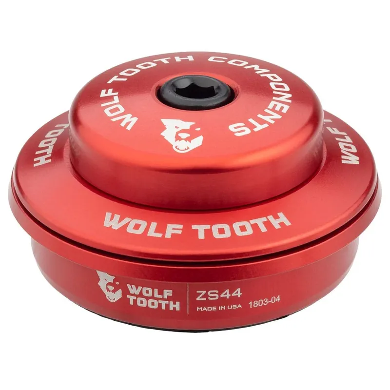 WOLF TOOTH 1"1/8 ZS44 Stack 6 mm Punainen yläkuppi puoli-integroidulle ohjainlaakerille Aito