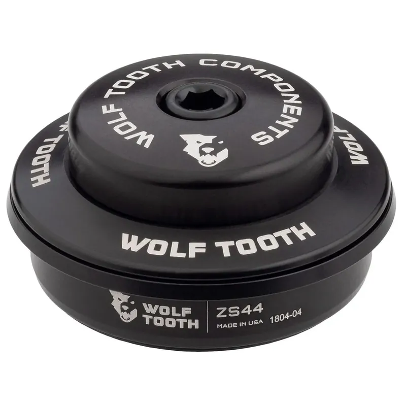 WOLF TOOTH PREMIUM 1"1/8 ZS44 Stack 6 mm Musta – Yläkuppi puoliintegroituun ohjauspesään Viimeinen Mahdollisuus