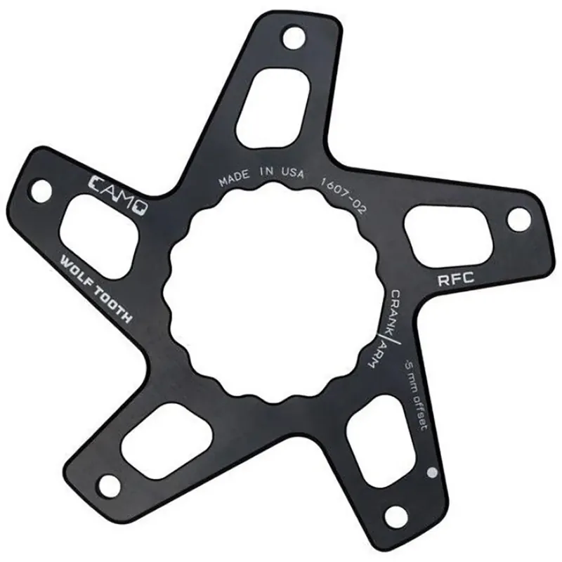 Suoraan Valmistajalta WOLF TOOTH CAMO P3 Raceface Cinch Direct Mount Offset 3mm Musta Kampiakselin Hämähäkki
