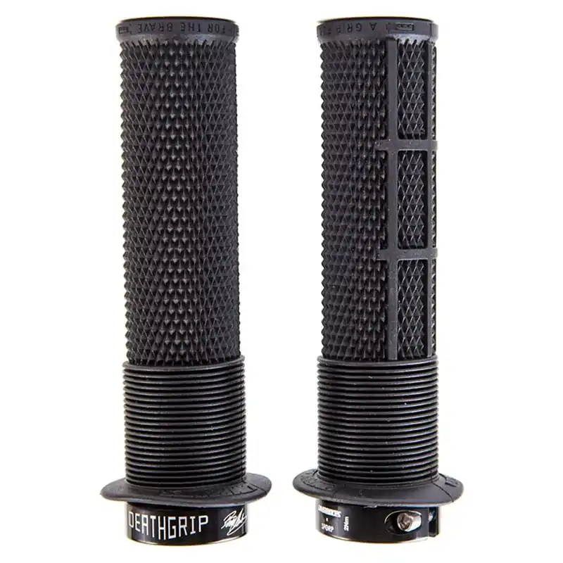 Superhinta DMR DEATHGRIP RACE Flange Large Lock-on -kädensijat Musta
