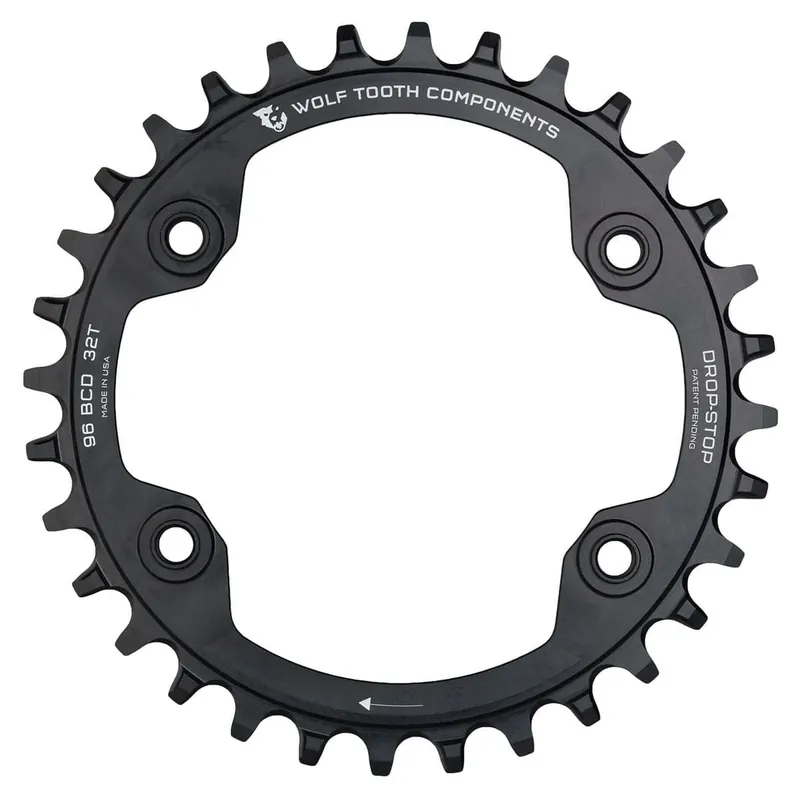 Vain Tänään WOLF TOOTH 96 BCD 11V Shimano XTR M9000/M9020 4 reikää 96mm musta mono-ketjupyörä
