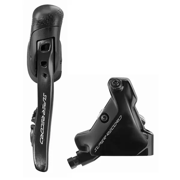 Loppuunmyynti CAMPAGNOLO SUPER RECORD WRL Flat Mount 140mm oikea vipu ja takajarrusatula ilman kiekkoa