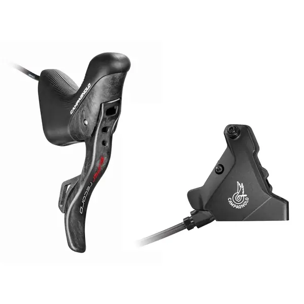 Päivän Tarjous Oikea vipu ja takajarrusatula 160 mm CAMPAGNOLO SUPER RECORD EPS Flat Mount ilman kiekkoa