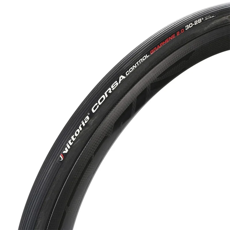 VITTORIA CORSA CONTROL Graphene G2.0 700x30c Musta -sisärenkaaton rengas Kuuma Tarjous