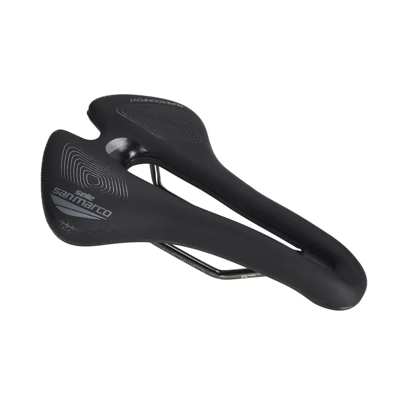 Tehdashinta Satula SELLE SAN MARCO APSIDE SHORT SUPERCOMFORT OPEN-FIT RACING 149mm Mangaani-kiskot