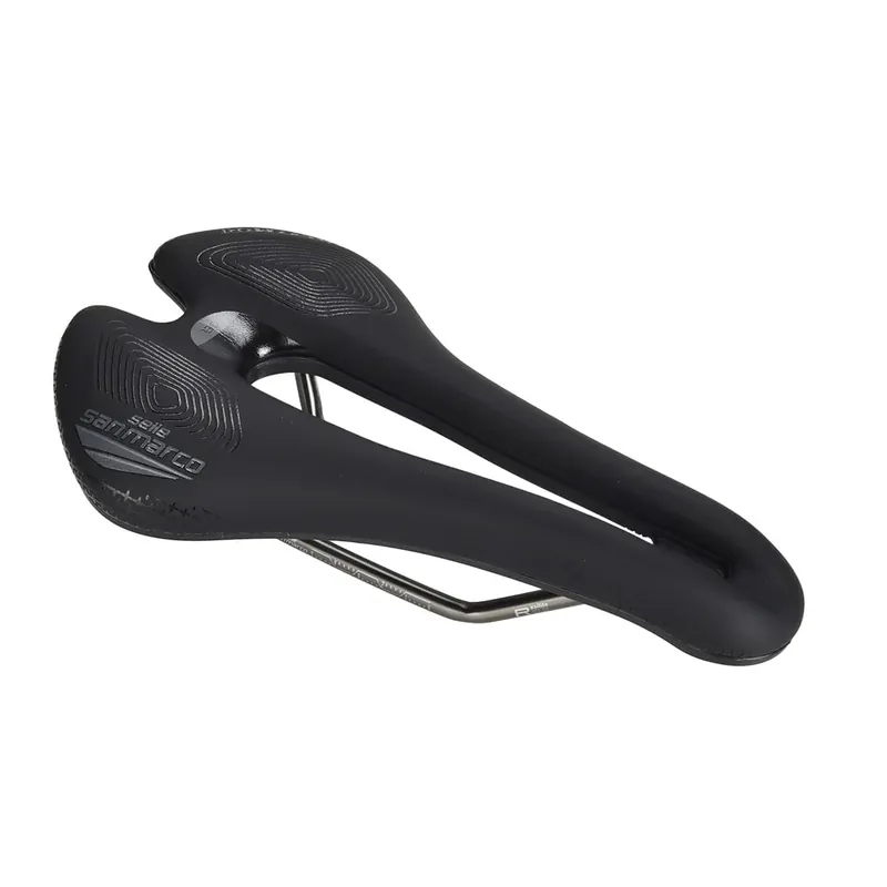 SELLE SAN MARCO APSIDE SHORT SUPERCOMFORT OPEN-FIT RACING 139mm -satula mangaaniputkilla Alennettu
