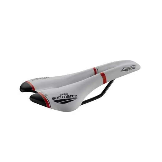 Satula SAN MARCO ASPIDE RACING OPEN FIT NARROW Xsilite-putket Valkoinen/Musta/Punainen Vain Rajoitetun Ajan