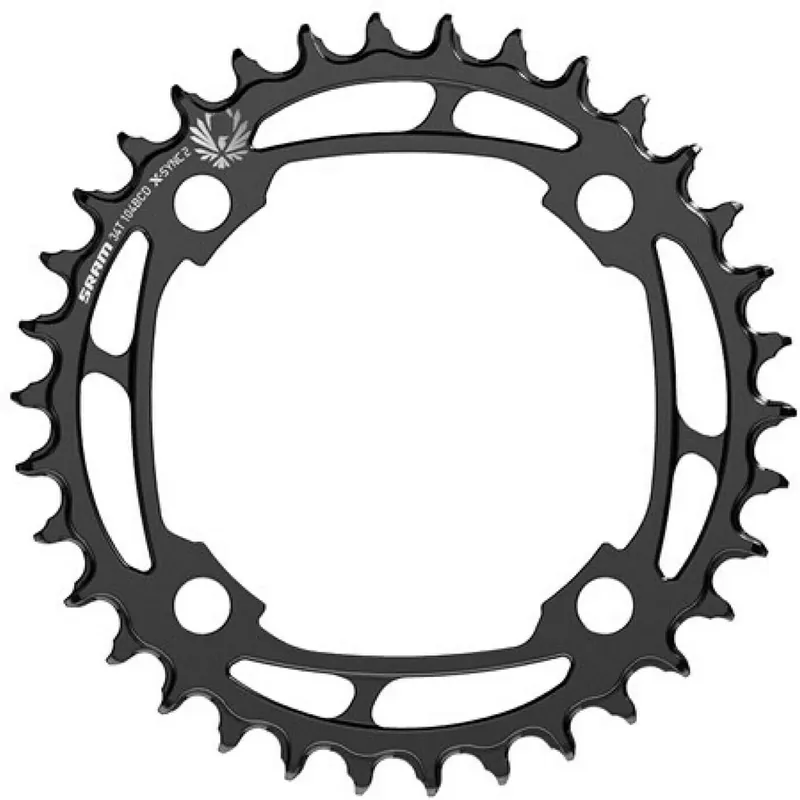 Rajoitettu Tarjous Yksilevyinen hammaslevy SRAM EAGLE X-SYNC2 12V Teräs 4 Reikää 104mm