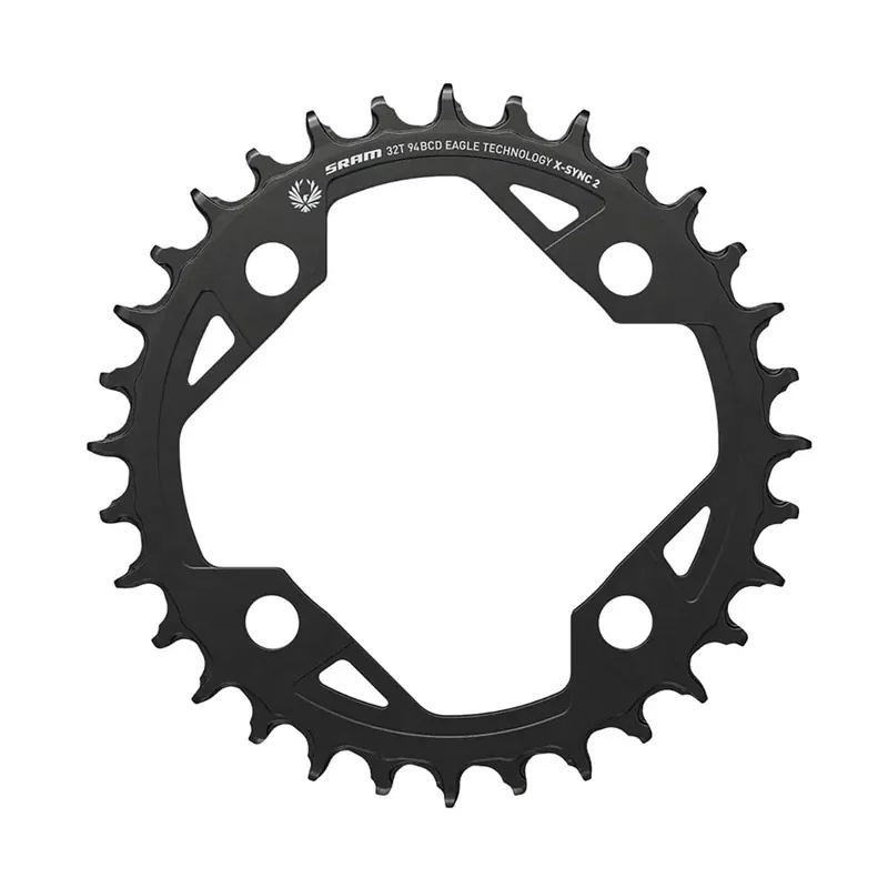 Yksilevyinen hammaslevy SRAM X-SYNC 2 94BCD EAGLE EMTB 12V 4 Reikää 94mm Asiakkaiden Suosikki