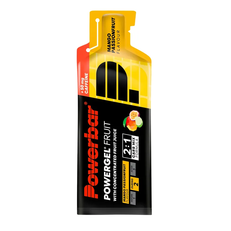Osta Tänään POWERBAR POWERGEL FRUIT -energiageeli (41g) Mango-Passion Kofeiinilla