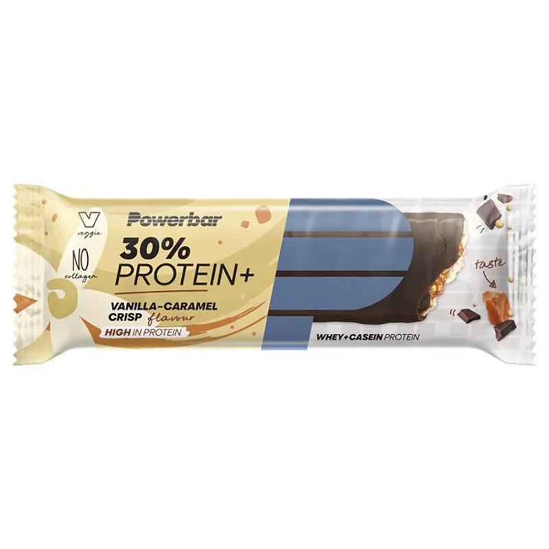 Halpa Palautumispatukka POWERBAR 30% PROTEIN PLUS (55 g) Karamelli Vanilja Rapea