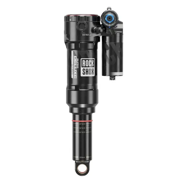 Iskunvaimennin ROCKSHOX SUPER DELUXE ULTIMATE RC2T HBO DEBONAIR+ Progressive Trek Fuel EX (2023+) Trunnion Pikatoimitus