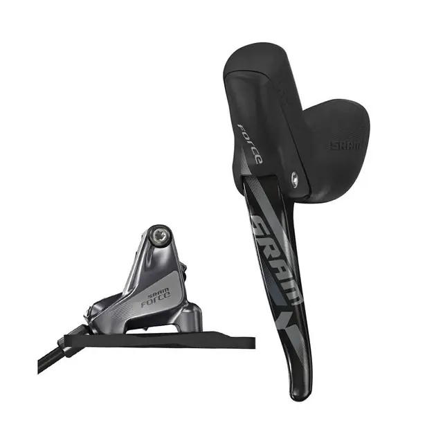 Lähetetään Heti SRAM RIVAL 1 HRD Mono Flat Mount -etujarrusatula ja vasen vipuvarsi ilman levyä