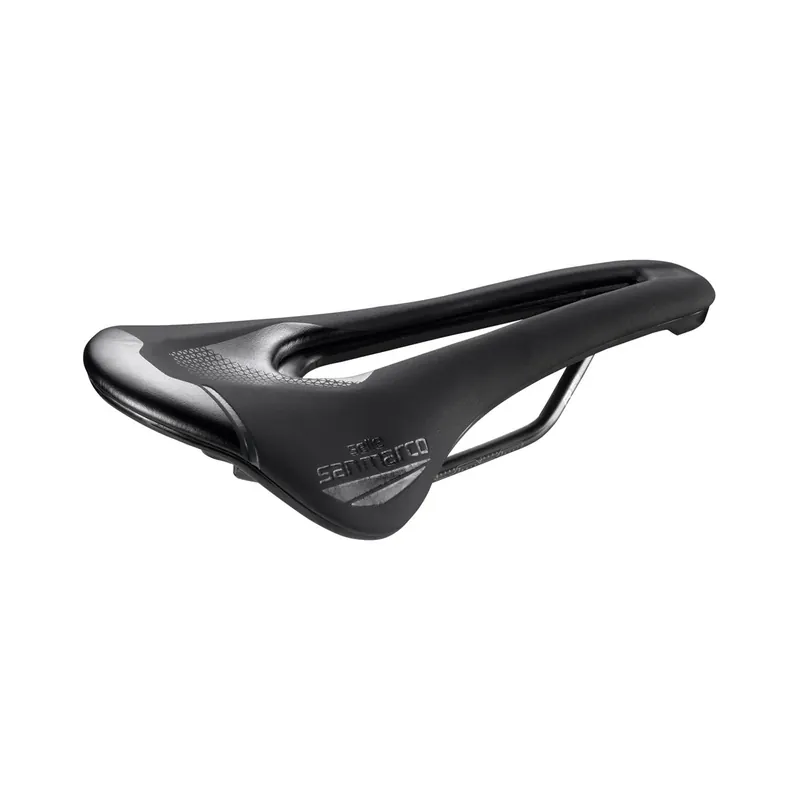 Asiakkaiden Suosikki SAN MARCO SHORTFIT 2.0 OPEN-FIT RACING L3 Leveys 155mm Xsilite-teräskiskot -satula