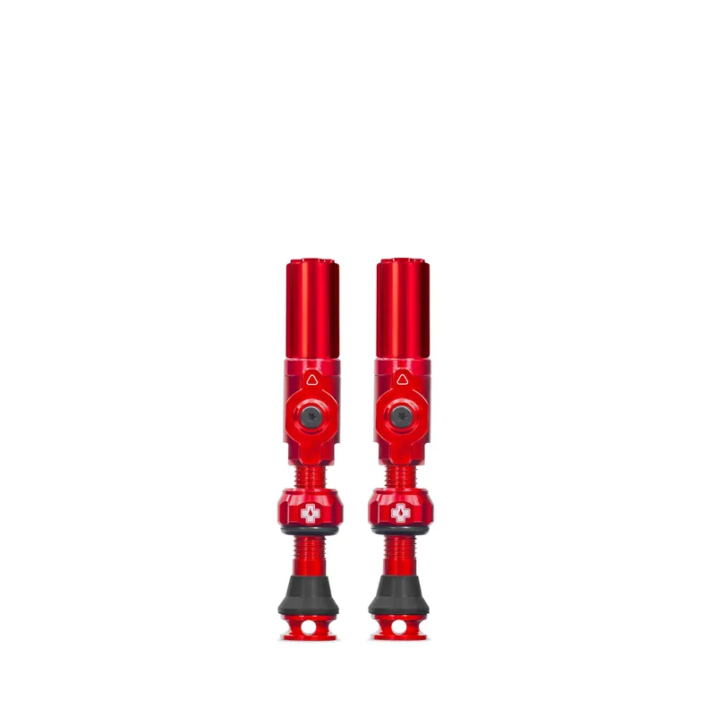 Tarjoushinta MUC-OFF Big Bore Hybrid (Schrader) Medium Tubeless-venttiilit Punainen