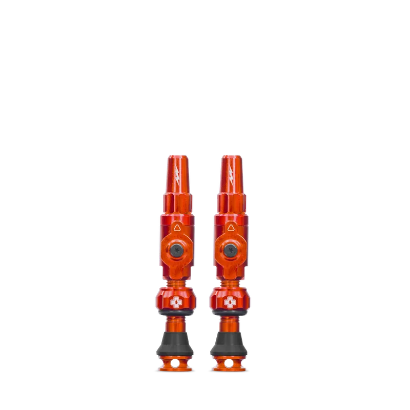 Edullinen MUC-OFF Big Bore Lite (Presta) Small Orange Tubeless-venttiilit